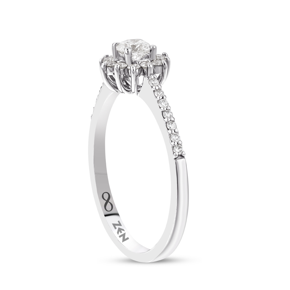 0.40 ct. Moderner Diamant Verlobungsring