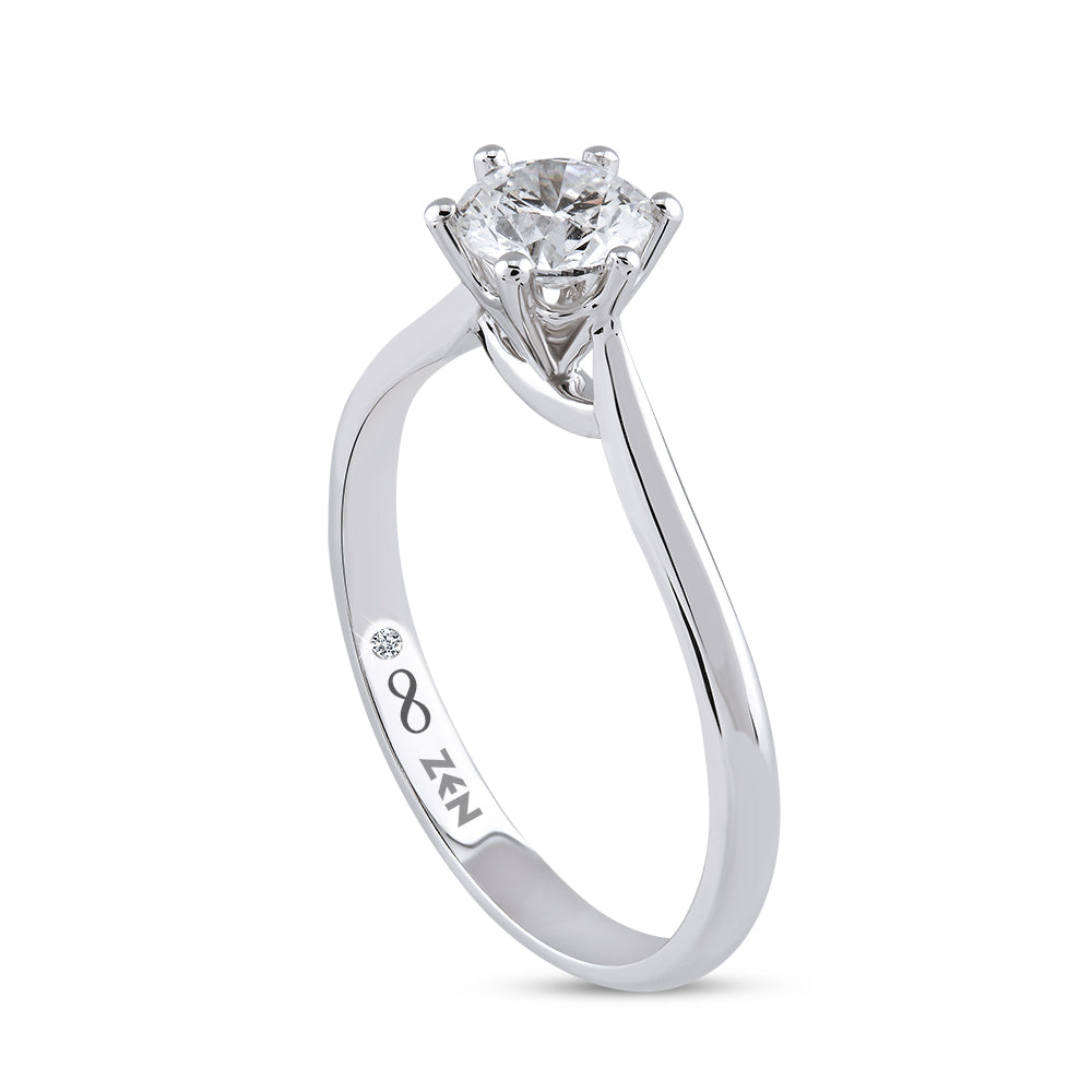 0.46 ct. Solitär Diamant Verlobungsring