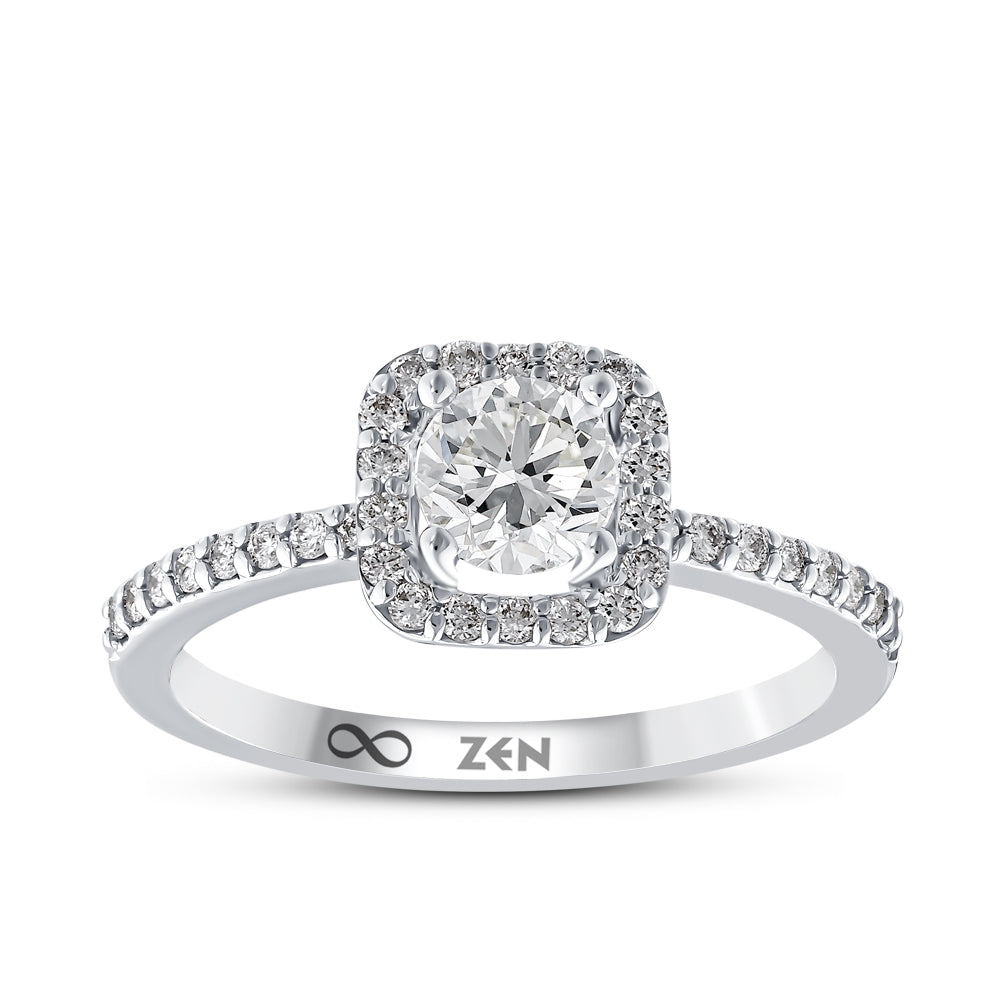 0.73 ct. Modern Diamond Engagement Ring