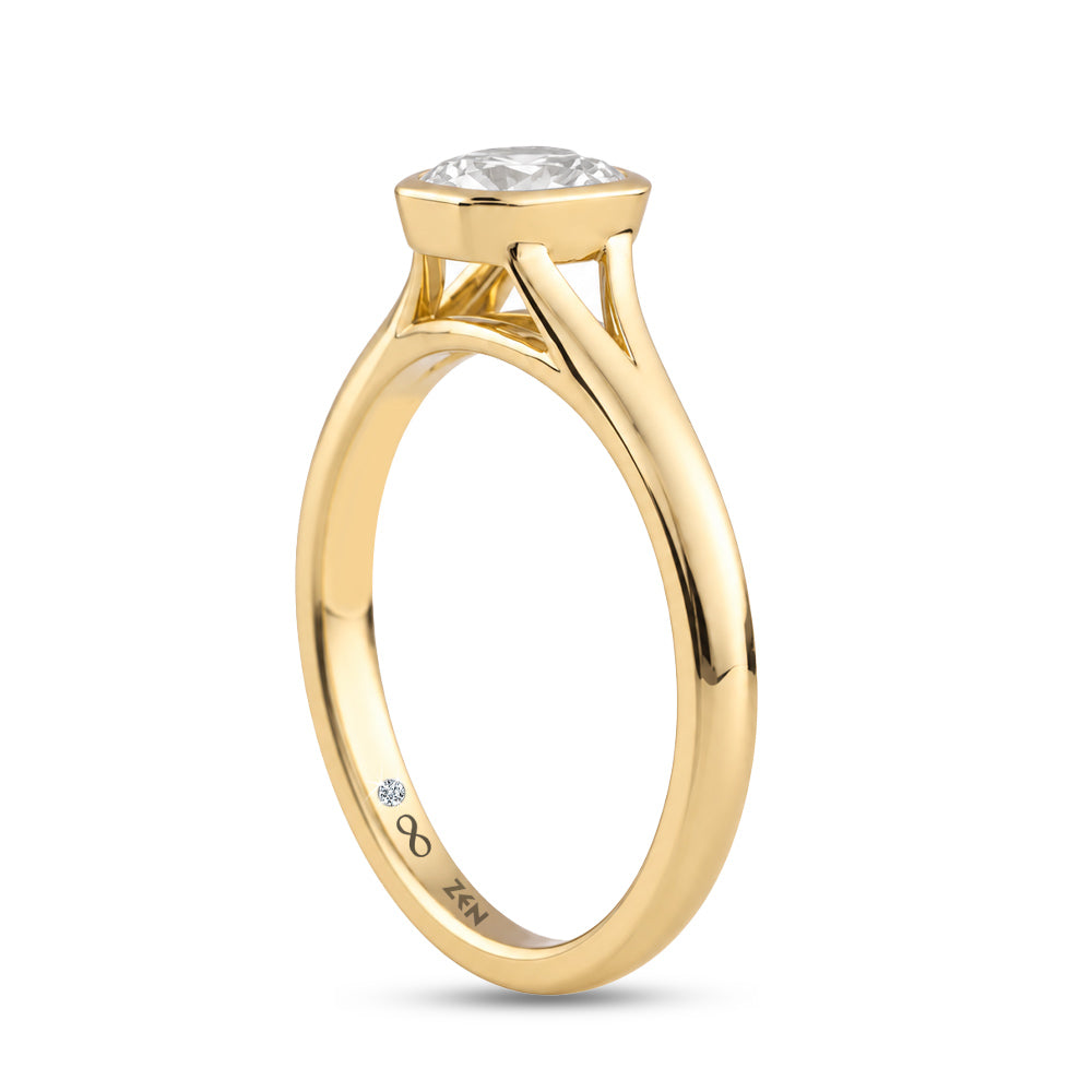 0.50 ct. Ovaler Diamant Verlobungsring