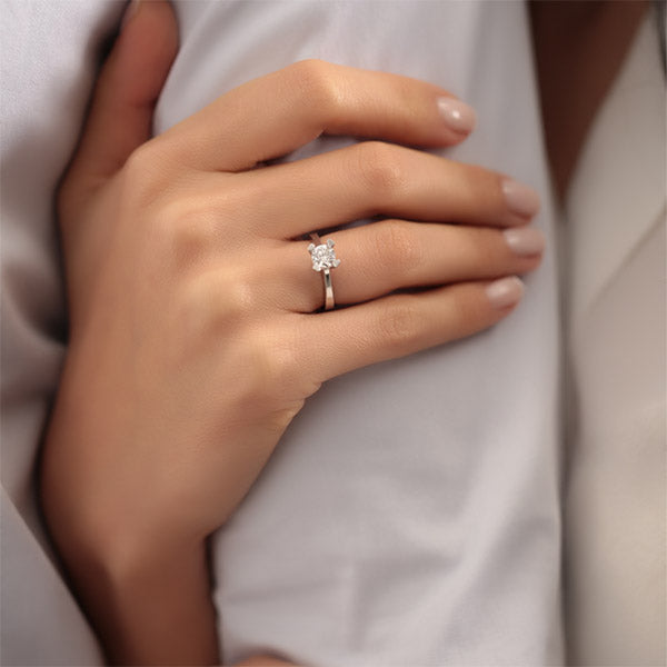 0.51 ct. Solitär Diamant Verlobungsring