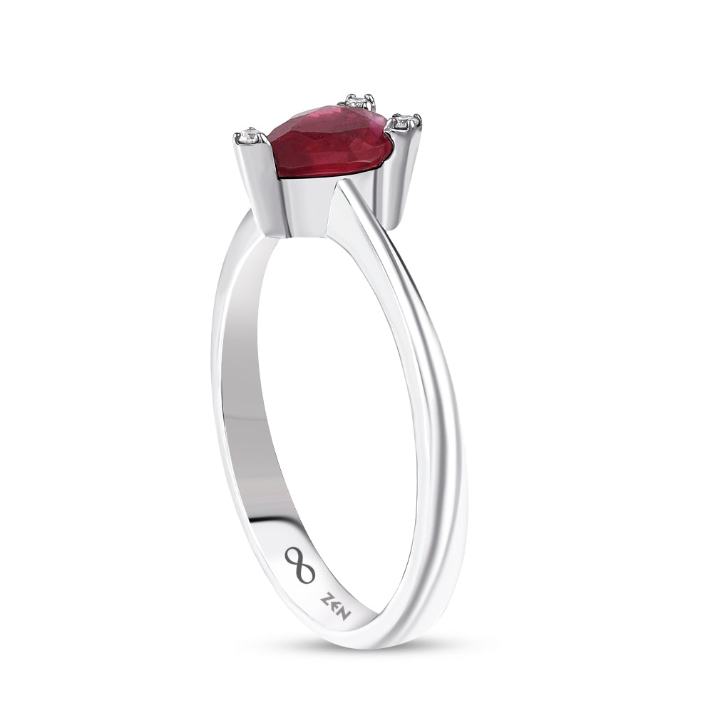 0.62 ct. Rubin Ring