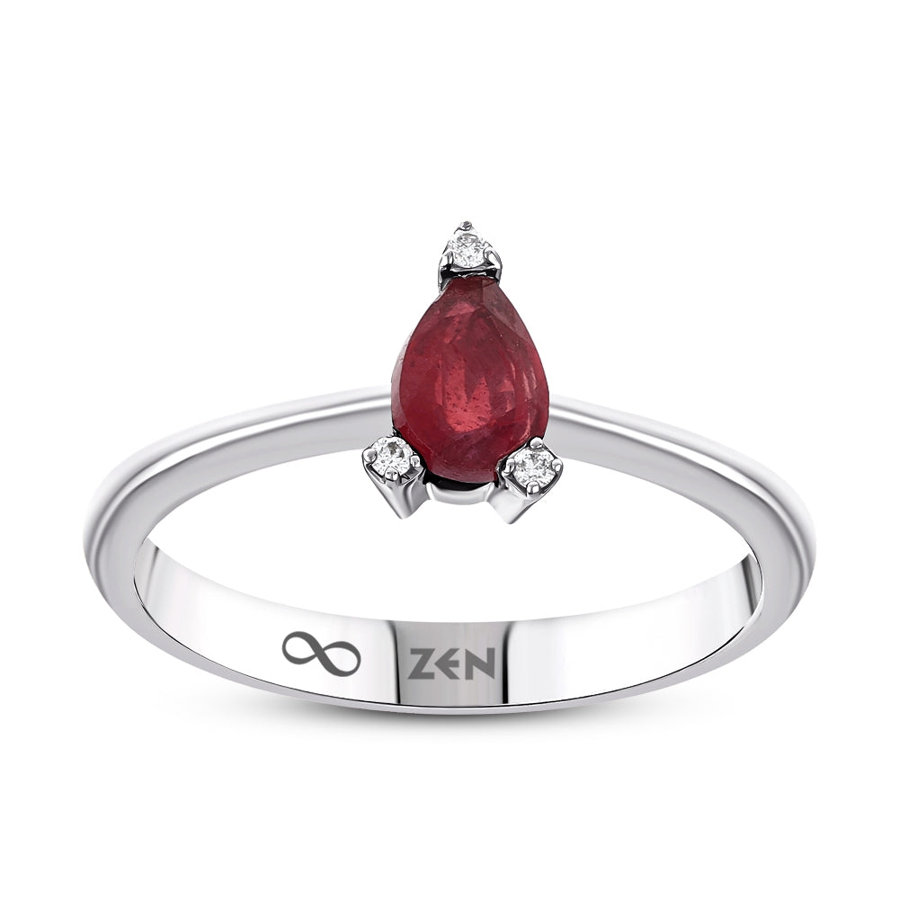 0.62 ct. Rubin Ring