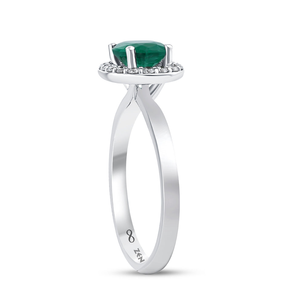 1.26 ct. Smaragdring